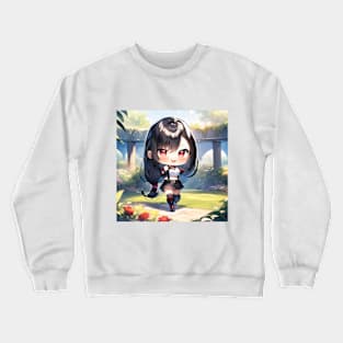 chibi tifa Crewneck Sweatshirt